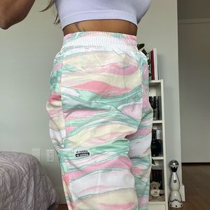 NWT Adidas Marble Pastel Joggers Track Pants Size Extra Small